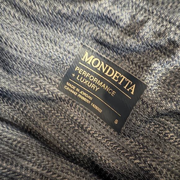 Mondetta Performance Luxury Heavy Knit Athletic Leggings Blue Heather Sport - S - Picture 4 of 4